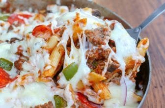 Pizza Pasta Bake – Barefeet in the Kitchen