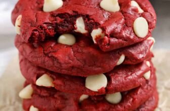 Red Velvet Cake Mix Cookies